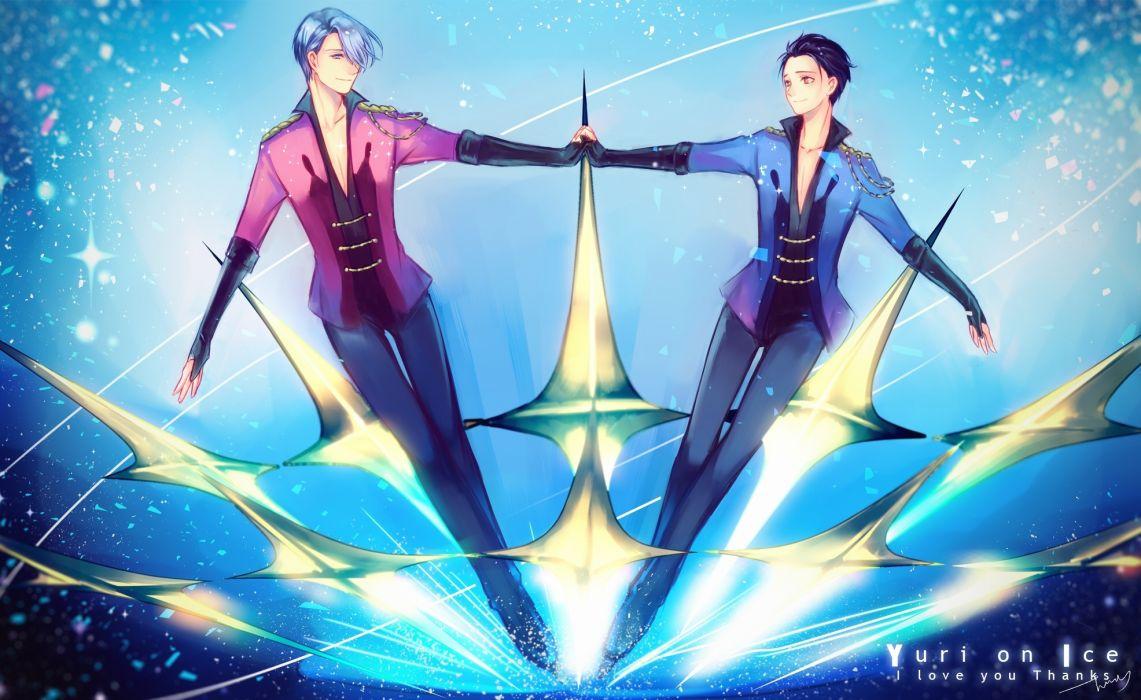1141x700 Katsuki Yuuri Victor Nikiforov Yuri On Ice Shoujo anime series character original wallpaperx1210