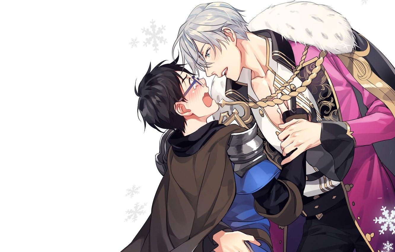 1332x850 Wallpaper art, Yuri on Ice, Yuri on the ice, Viktor Nikiforov, Yuri Katsuki image for desktop, section прочее
