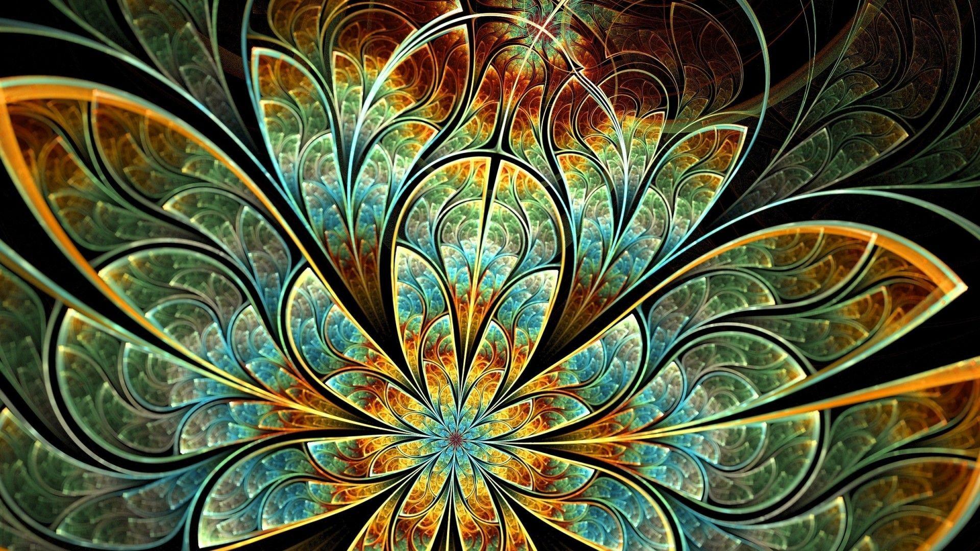 1920x1080 Colorful Abstract Flower Wallpaper 621 1920x1080 (1080p)