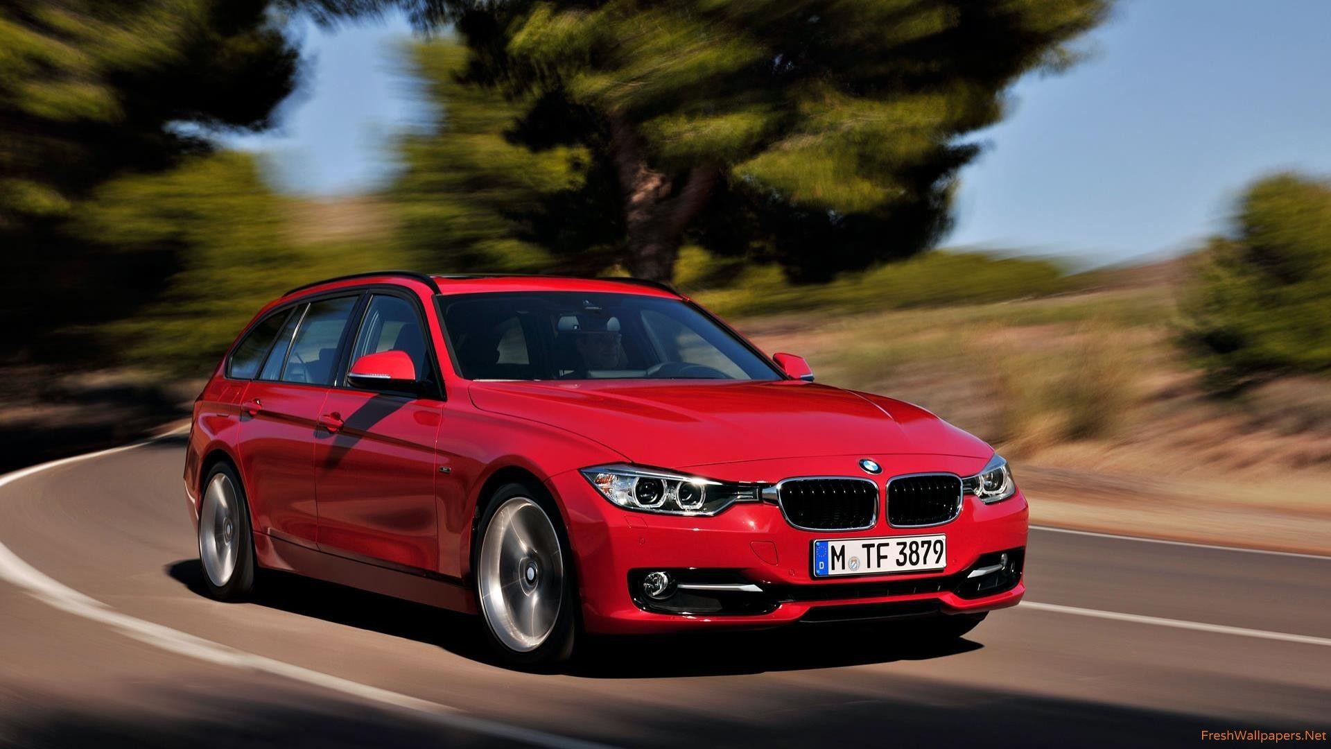 1920x1080 BMW, 3 Series Touring, 328i , Red wallpaper