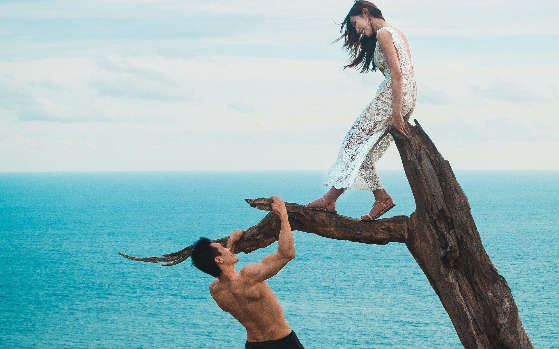 1920x1200 Marriage Beach Romantic Couple Best Wallpaper