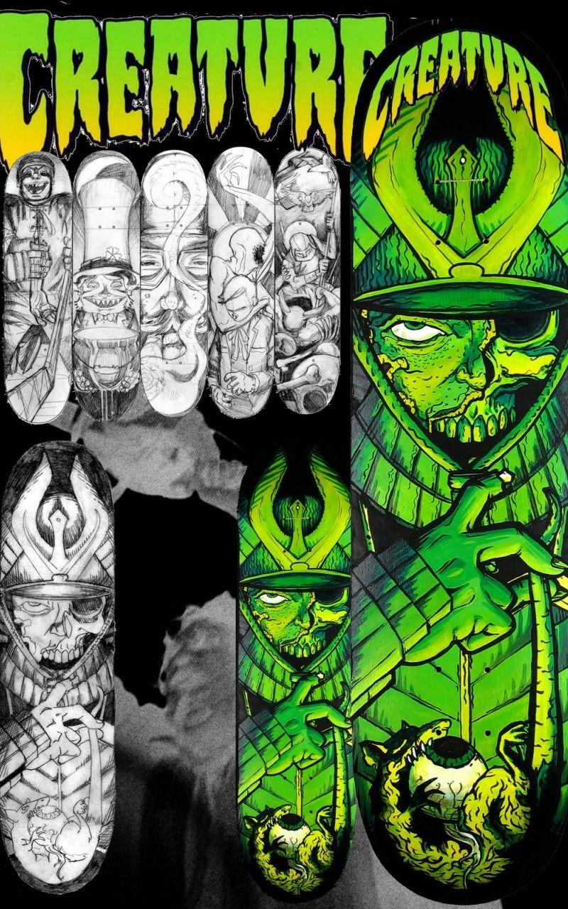 800x1280 Free download Creature Skateboards Art For creature skateboards [1067x1600] for your Desktop, Mobile & Tablet. Explore Creature Skate Wallpaper. Creature Skate Wallpaper, Creature Wallpaper, Skate Wallpaper
