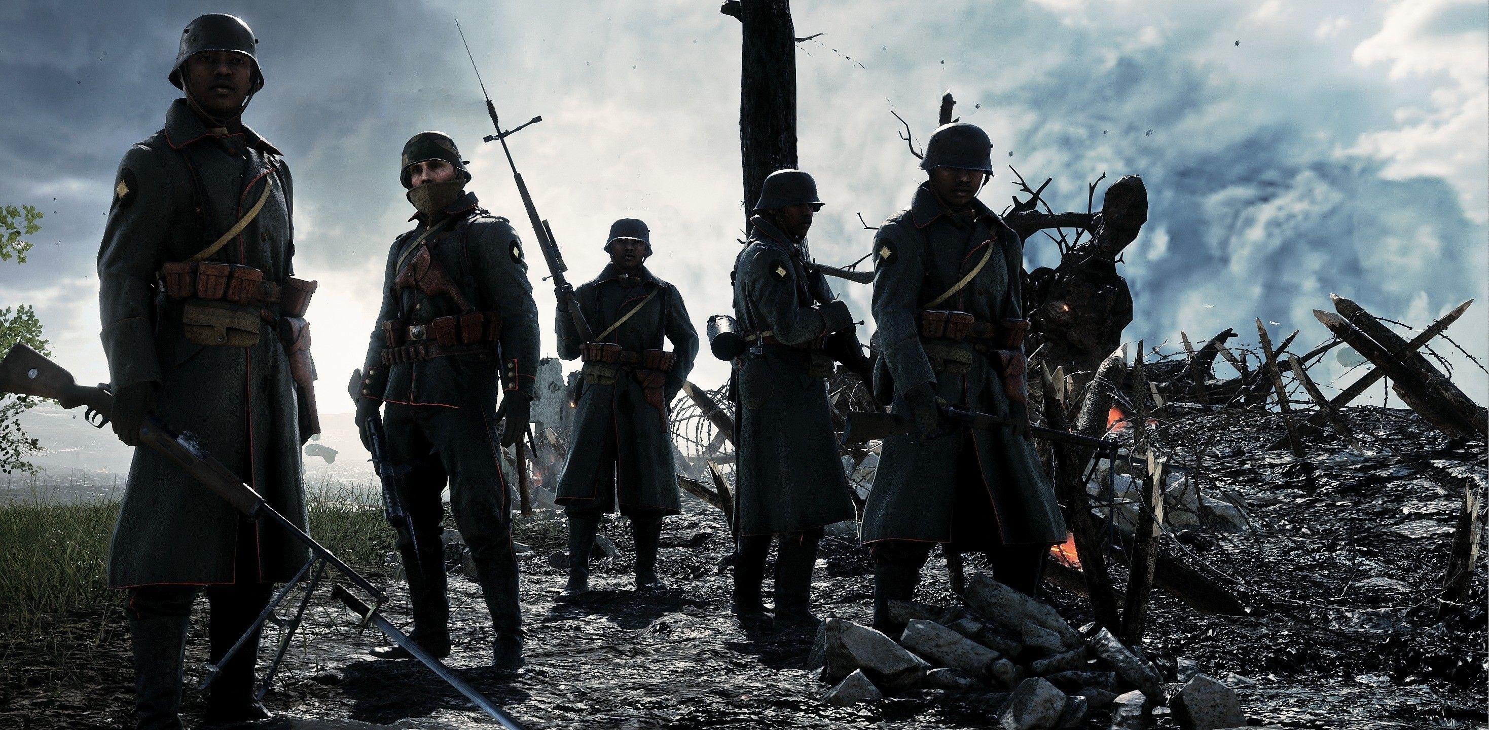 2937x1441 soldier, Battlefield EA DICE, World War I, War, Video games Wallpaper HD / Desktop and Mobile Background