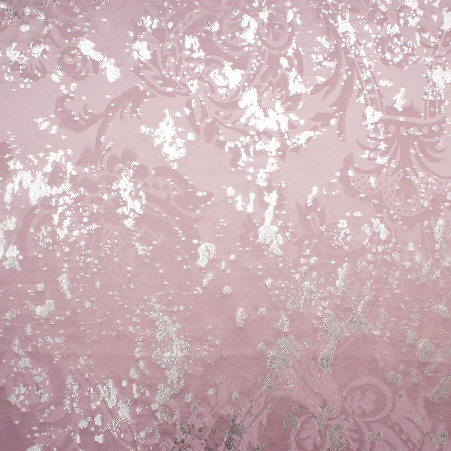 900x900 Dusty Pink Silver Metallic Silk Jacquard. Joel & Son Fabrics