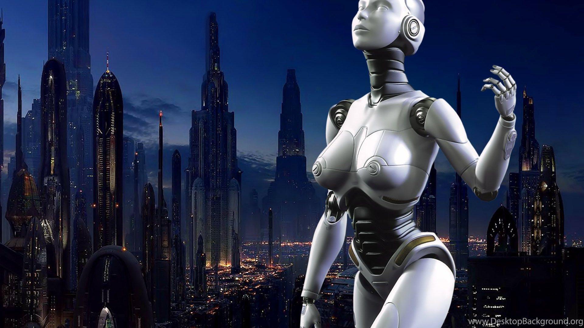 1920x1080 Woman Robot Wallpaper Desktop Background