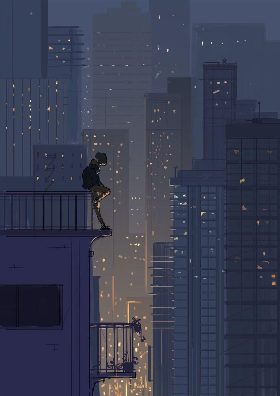 904x1280 Nick Bray 2D Digital Artist. Anime scenery wallpaper, Aesthetic art, Anime scenery
