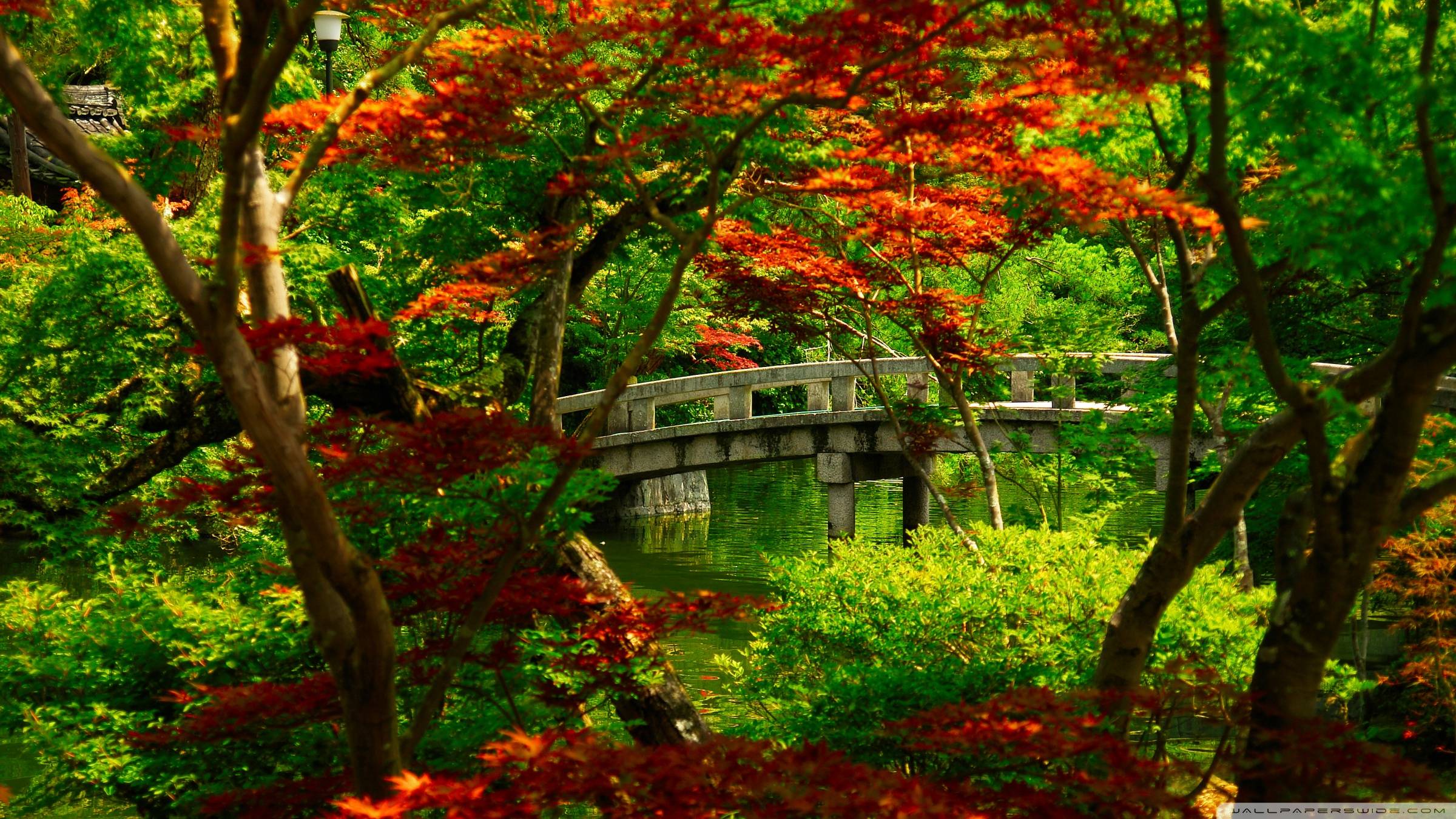 2400x1350 Kyoto Japanese Garden Resolution Zen Garden Wallpaper & Background Download