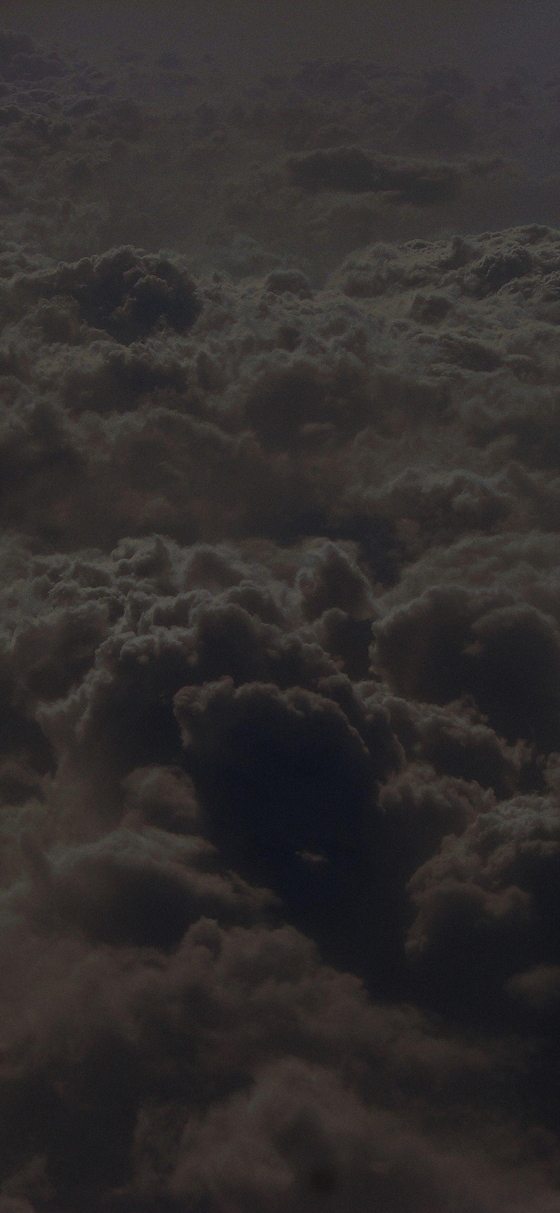 1125x2436 Cloud Sky Dark Nature Fly