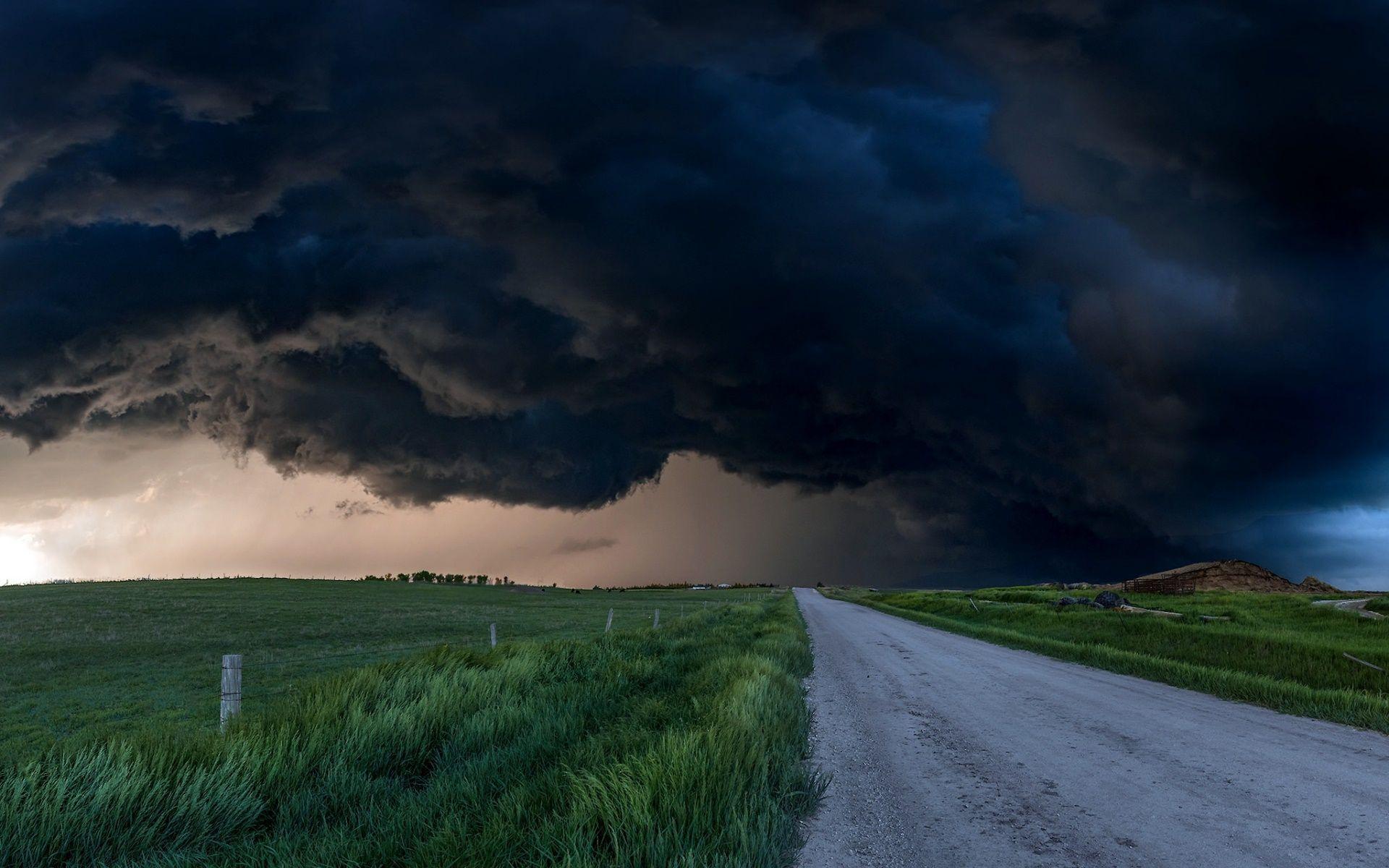 1920x1200 dark, Clouds, Landscape, Road Wallpaper HD / Desktop and Mobile Background