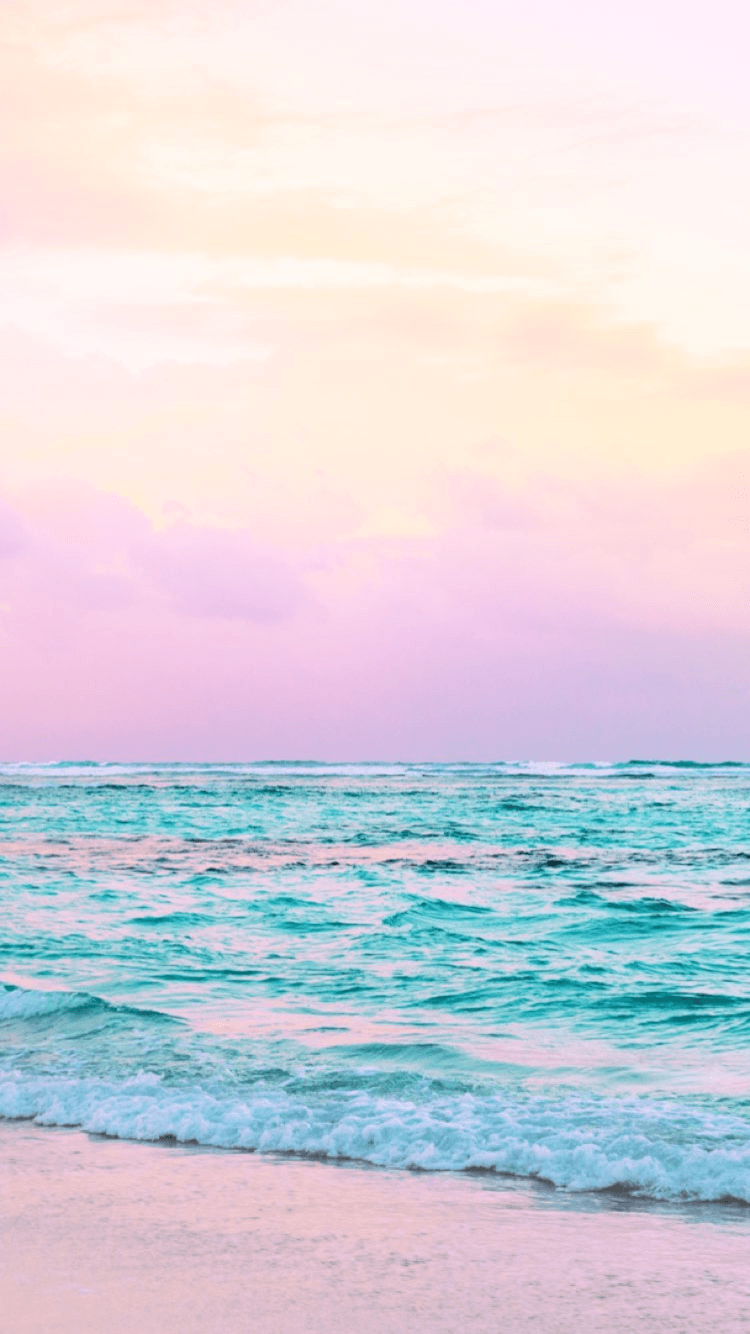 750x1334 Pink Sea Aesthetic Wallpaper