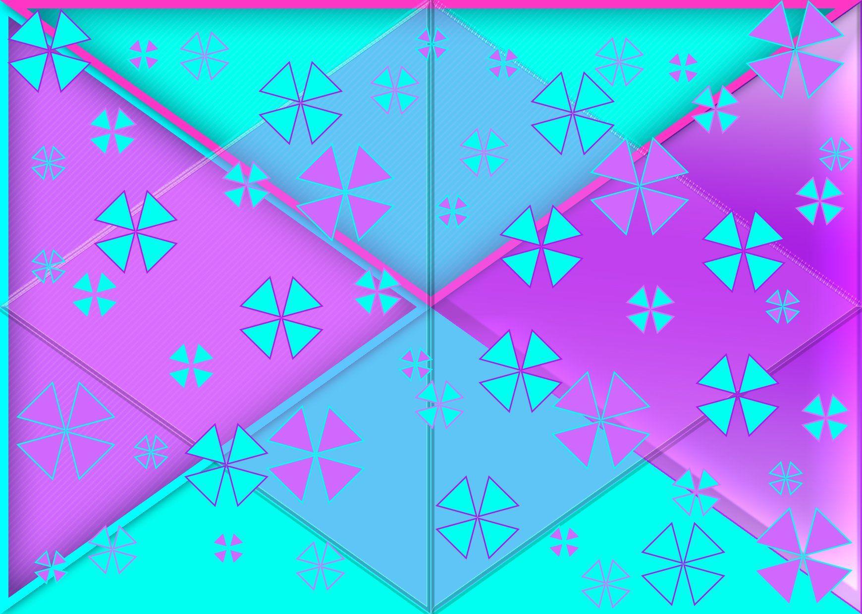 1740x1240 Teal and Red Wallpaper
