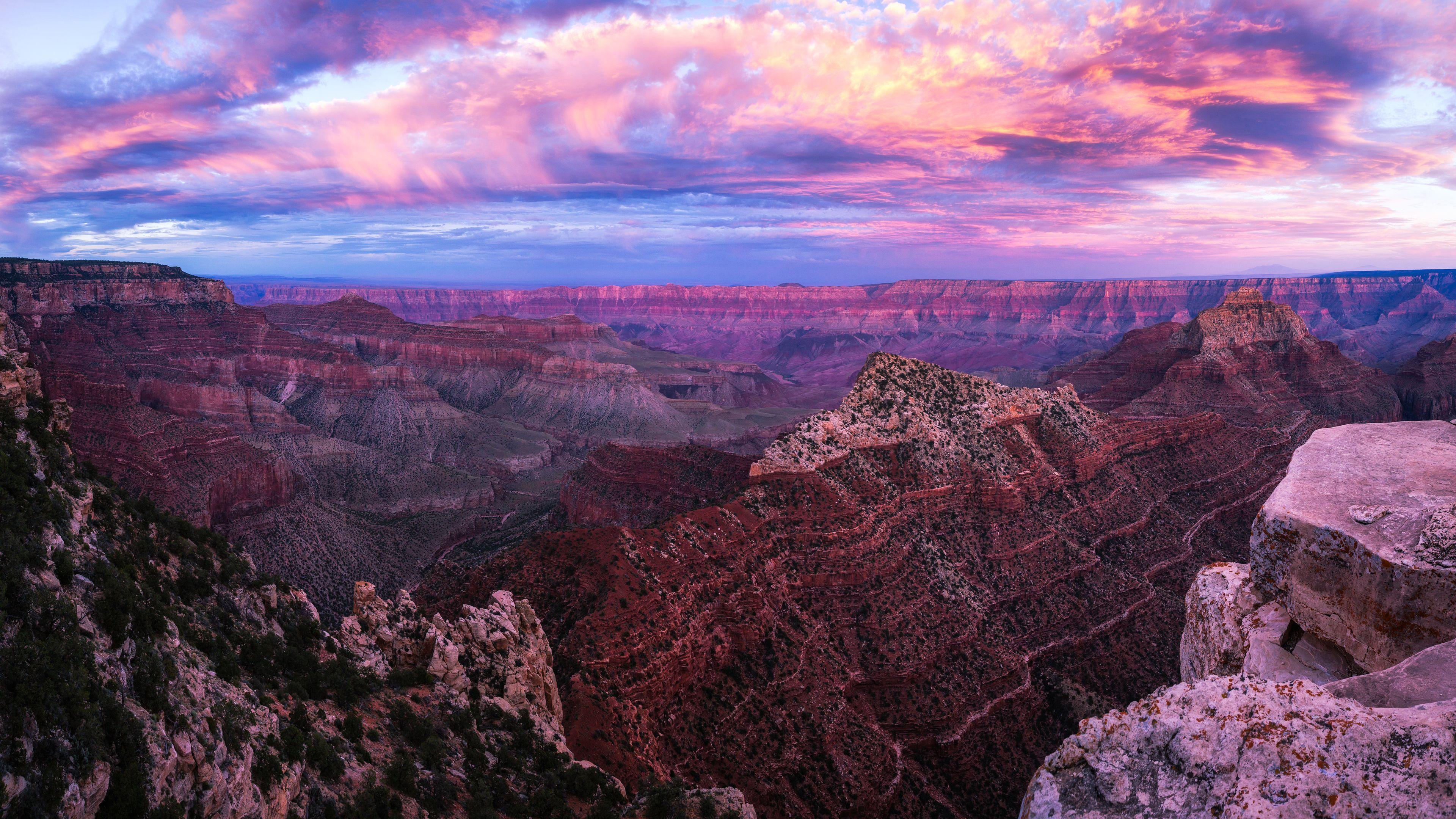 3840x2160 Grand Canyon Sunset Pano Sunset Wallpaper, Nature Wallpaper, Hd Wallpaper, Canyon Wallpaper, 4k Wallpaper. Grand Canyon Sunset, Sunset Wallpaper, Grand Cayon
