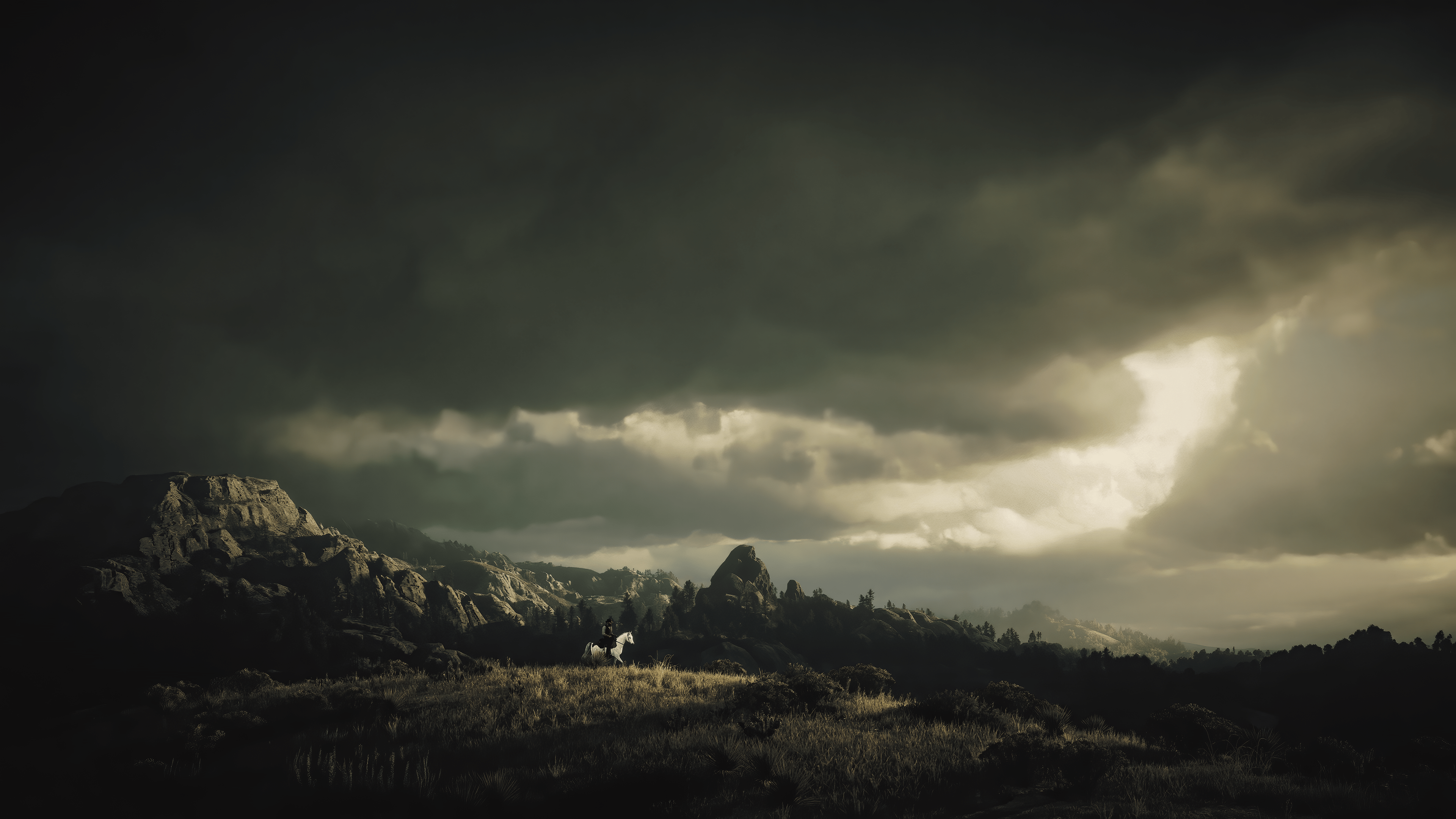 3840x2160 Lone Countrysides by Berduu (Red Dead Redemption 2)