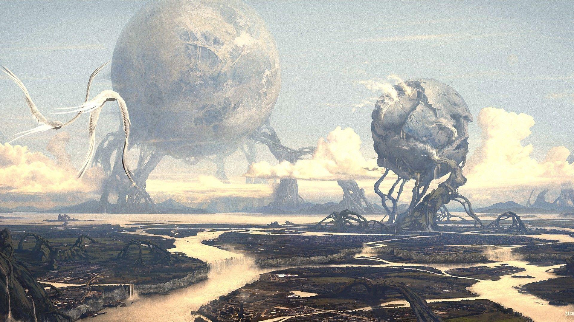 1920x1080 Alien Landscape Wallpaper