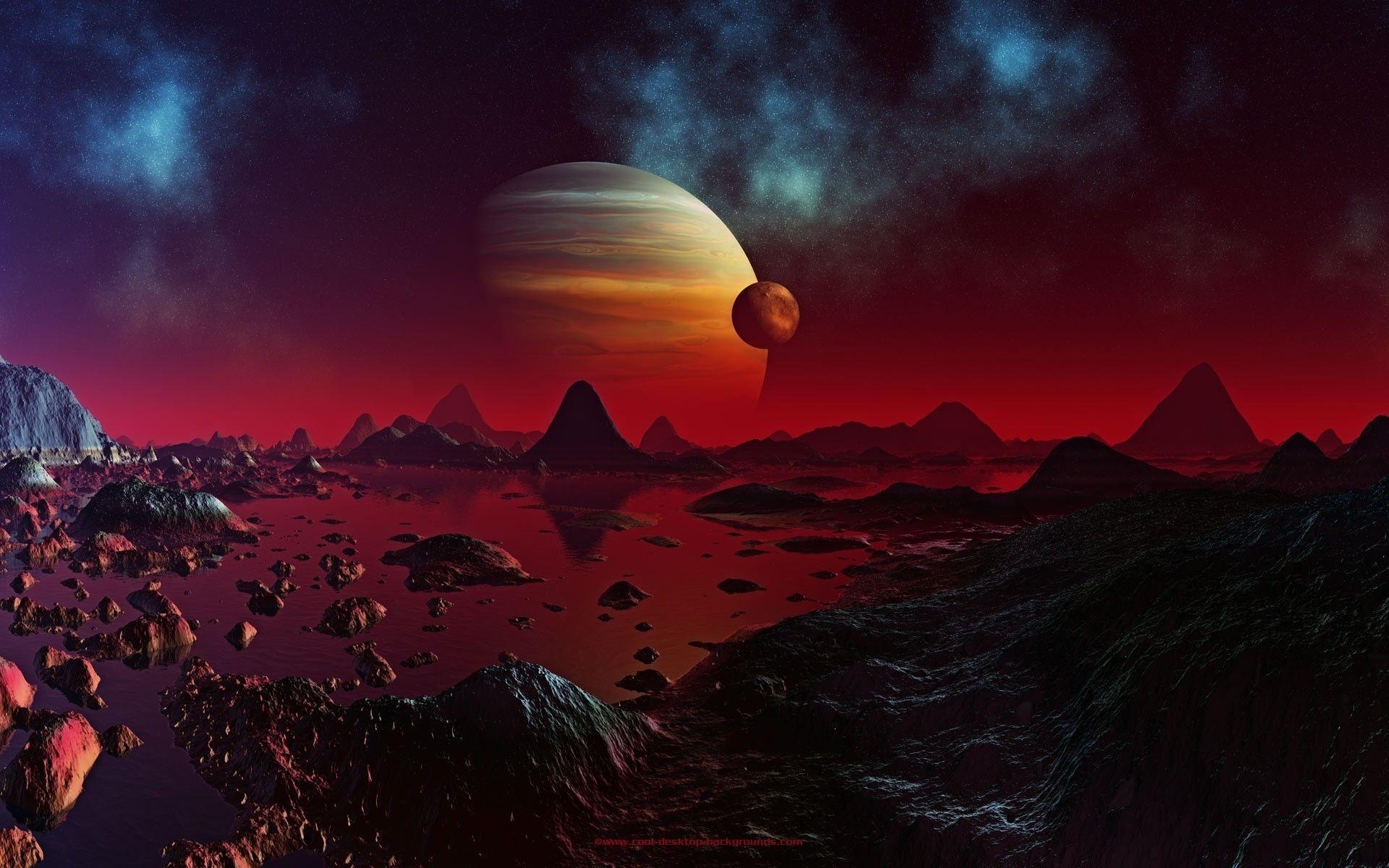 1920x1200 Alien Planet Landscapes Wallpaper