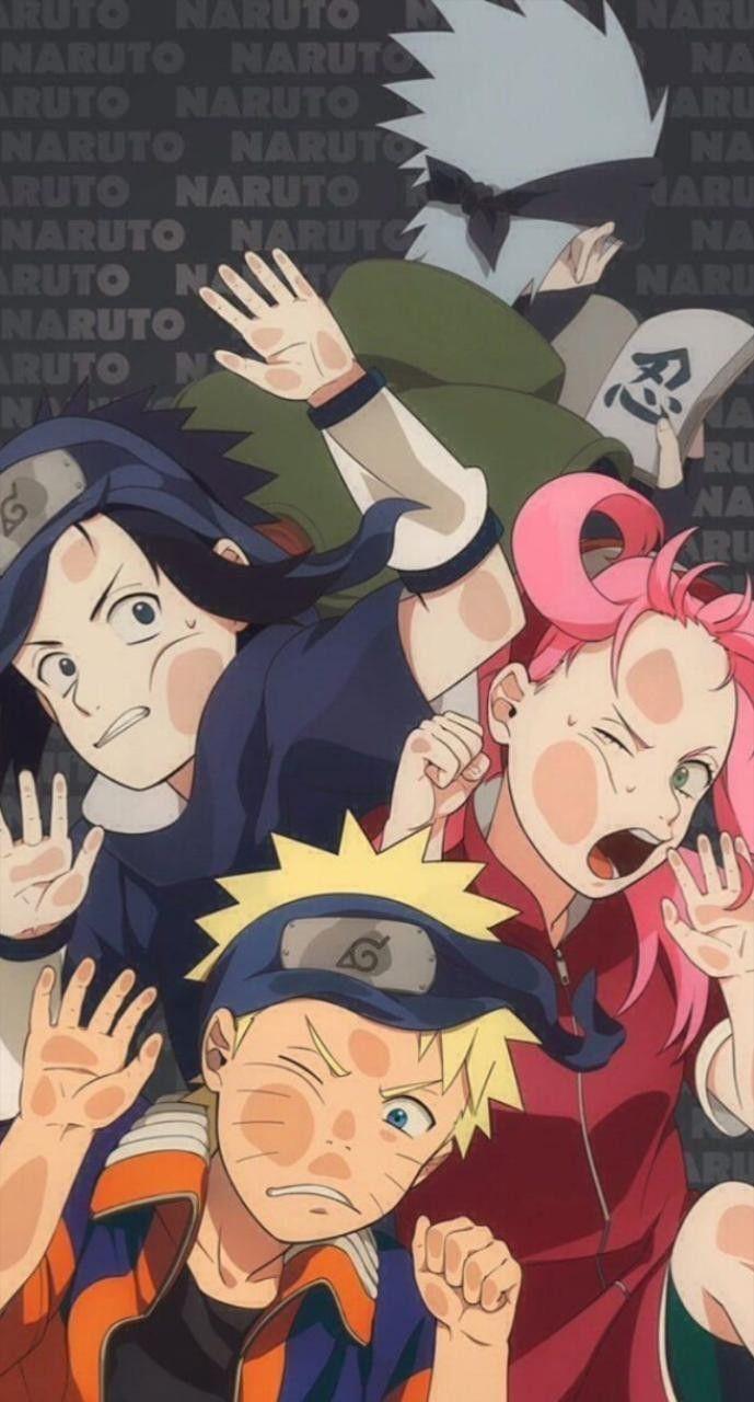 689x1280 Wallpaper equipe 7. Naruto e sasuke desenho, Tela de bloqueio de anime, Personagens de anime
