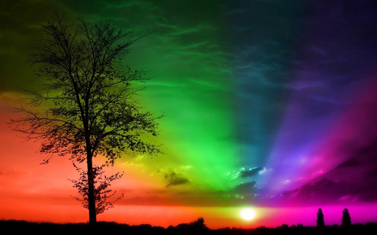 1440x900 Free download HQ Rainbow Sunset Wallpaper HQ Wallpaper [1440x900] for your Desktop, Mobile & Tablet. Explore Sunset Wallpaper Free. Ocean Sunset Wallpaper, Sunset Background Wallpaper, Cool Sunset Free Wallpaper