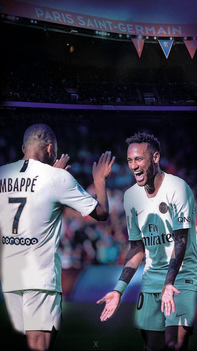 670x1192 Neymar And Mbappé Wallpaper