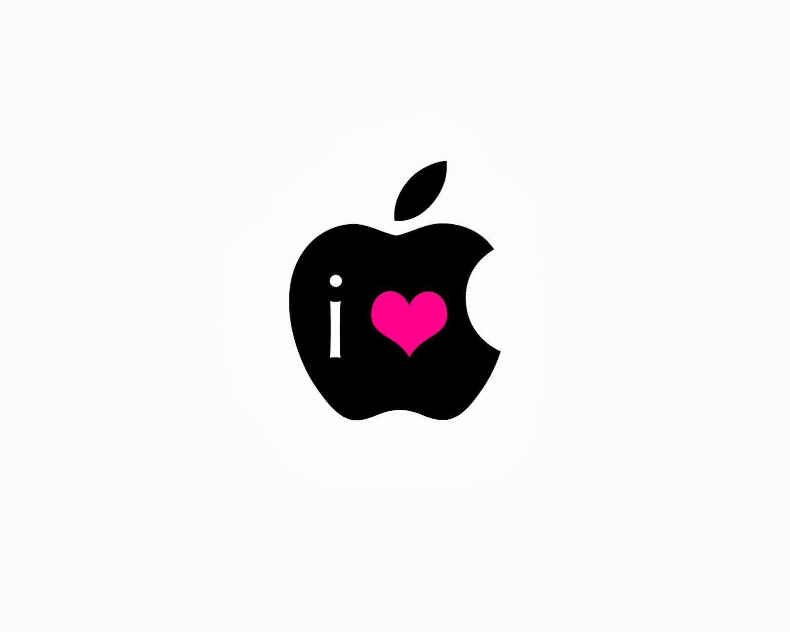1600x1280 FruityMixer's Wallpaper: I Love (Heart) Apple Wallpaper Black Pink White HQ 3200x2400 pixels