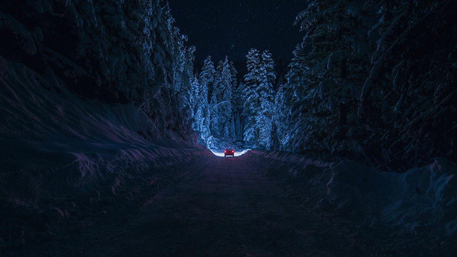1920x1080 Snowy Road (1920x1080)