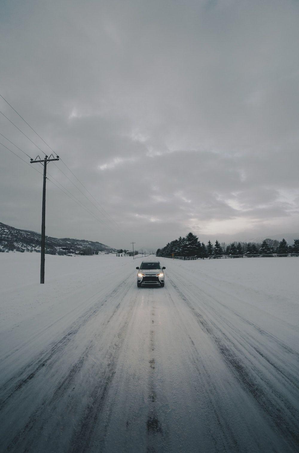 1000x1513 Snowy Road Picture. Download Free Image