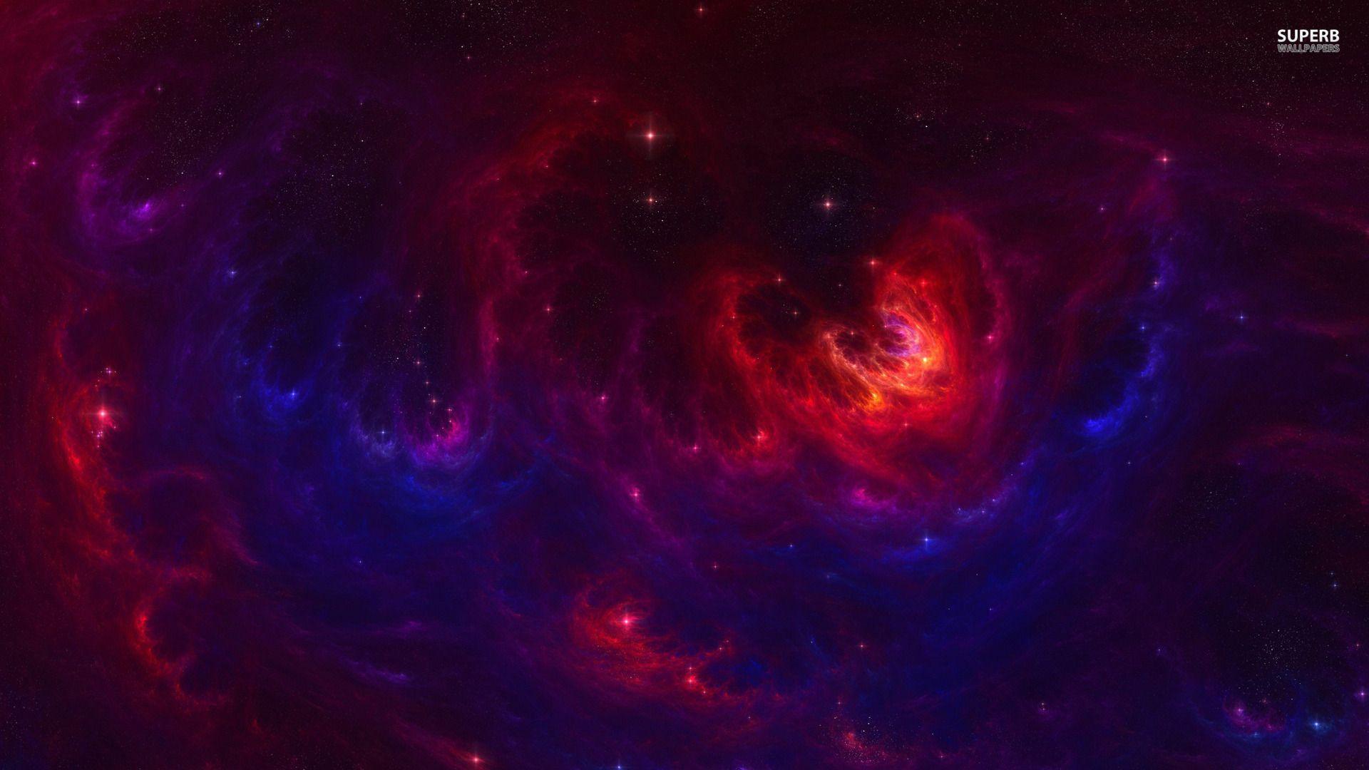 1920x1080 Blue Red Wallpaper