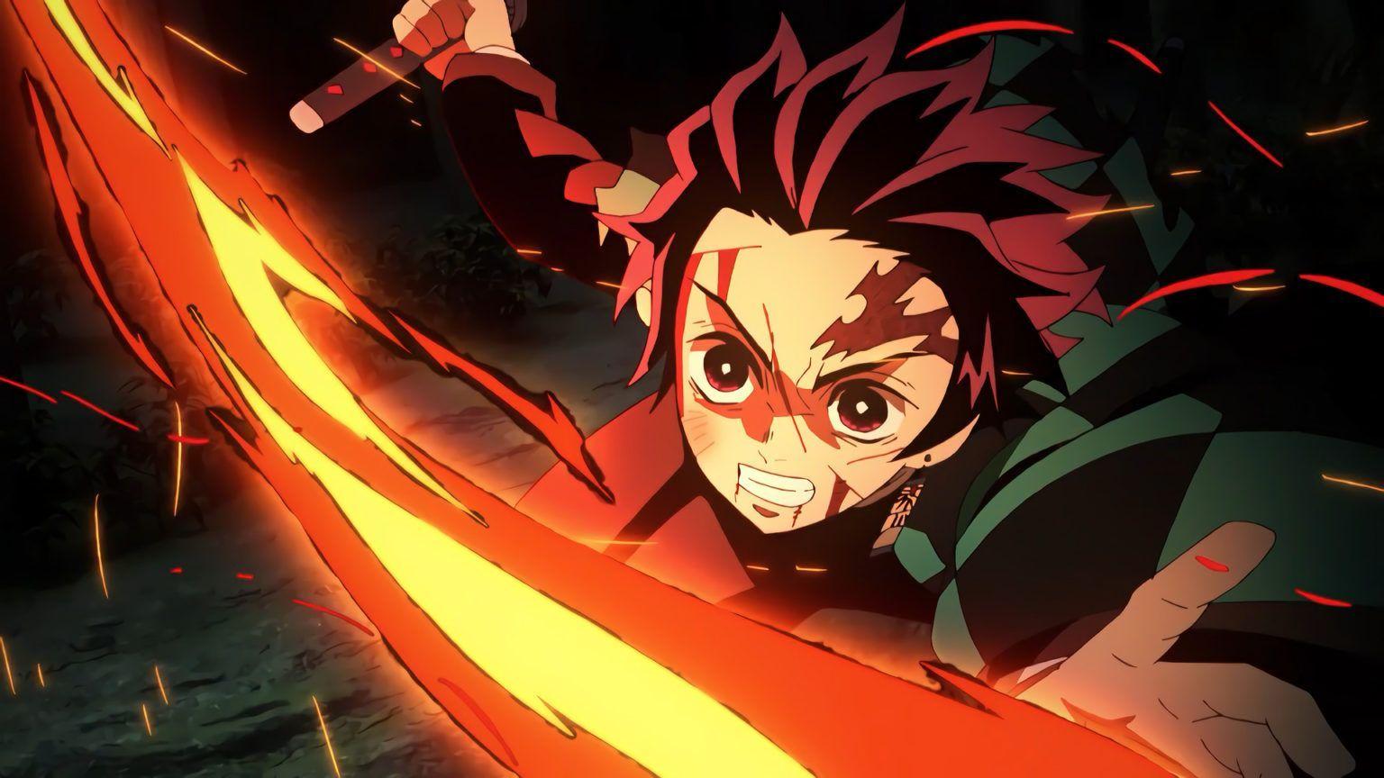 1536x864 Best Demon Slayer Tanjiro Kamado HD Wallpaper 2020. Wallpaper anime, Animasi, Latar belakang anime