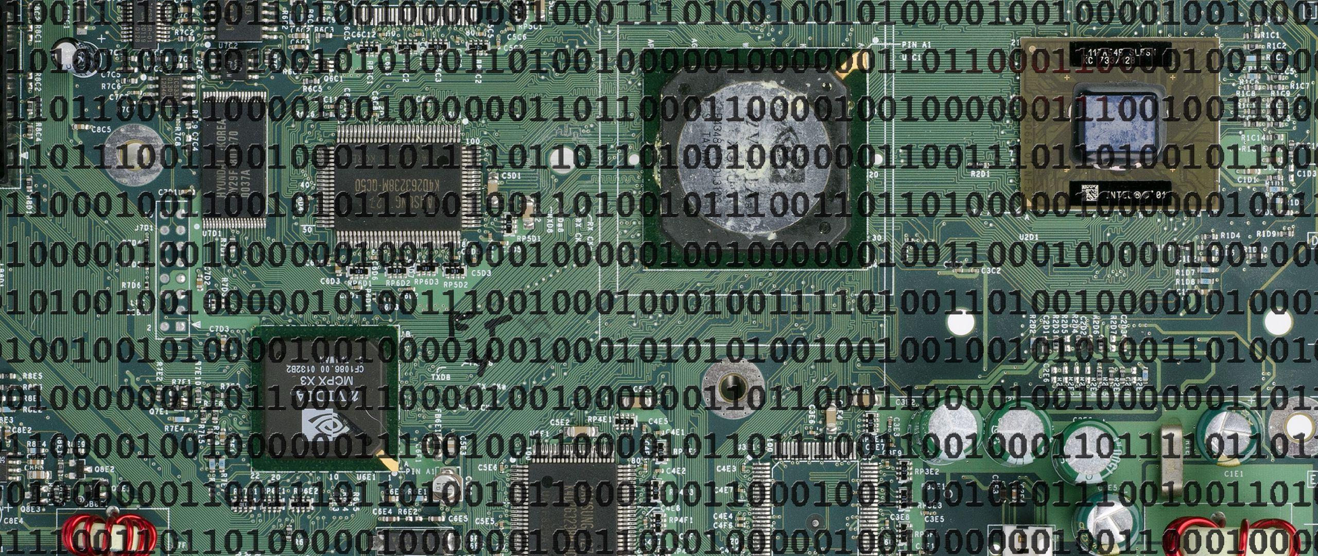 2560x1080 Download wallpaper 2560x1080 binary code, motherboard, microchip dual wide 1080p HD background