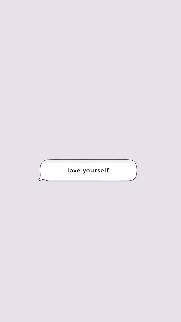 720x1280 love yourself wallpaper