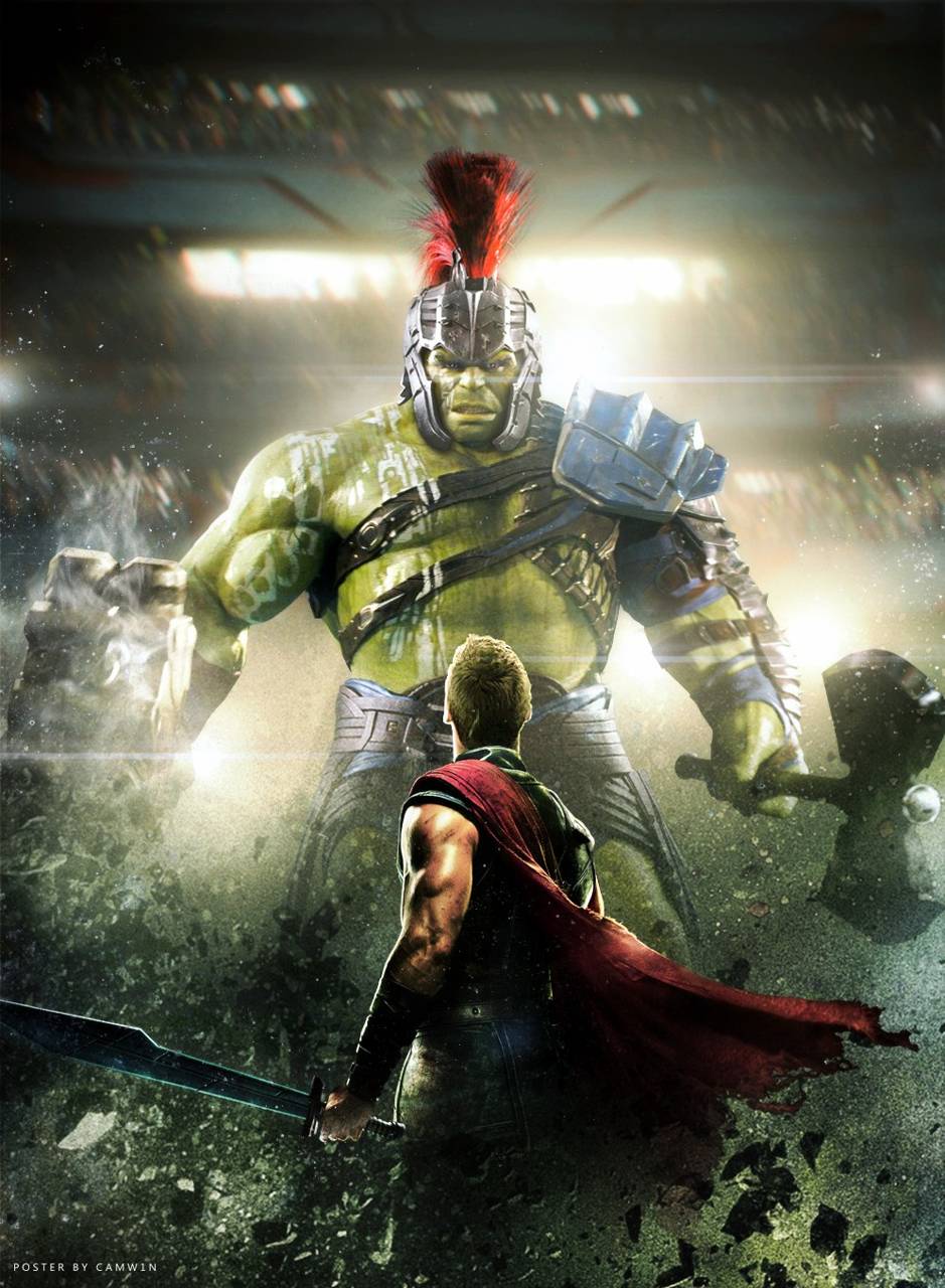 939x1280 Thor vs Hulk wallpaper