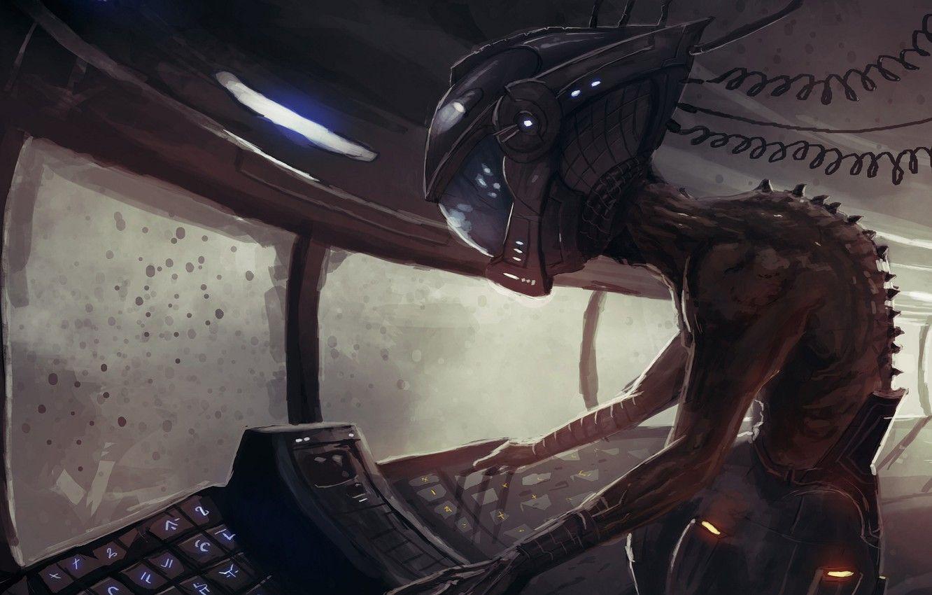 1332x850 Wallpaper UFO, alien, spaceship, control panel image for desktop, section фантастика