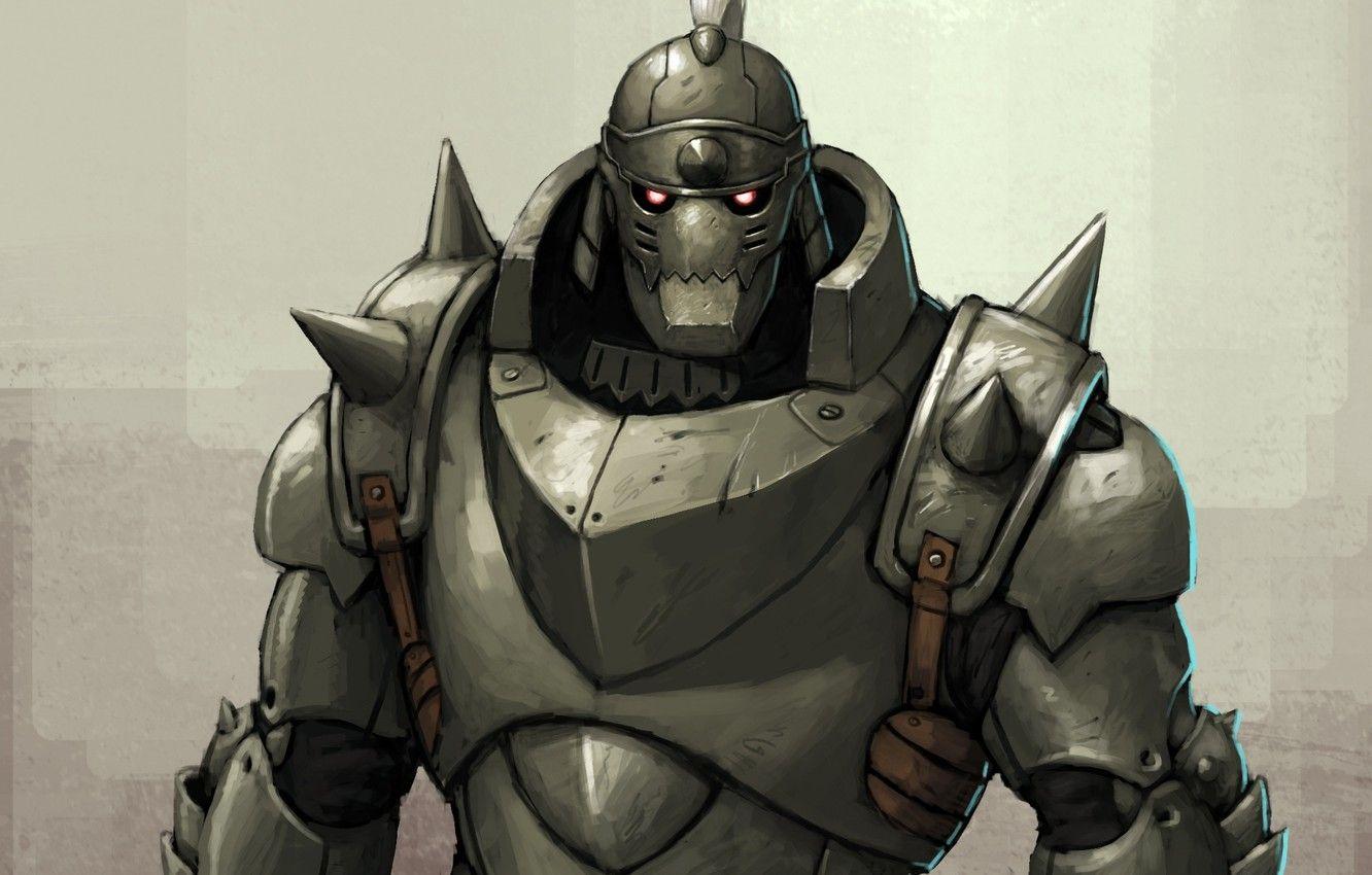 1332x850 Wallpaper anime, armor, fullmetal alchemist, art, Alphonse Elric, elric image for desktop, section сёнэн