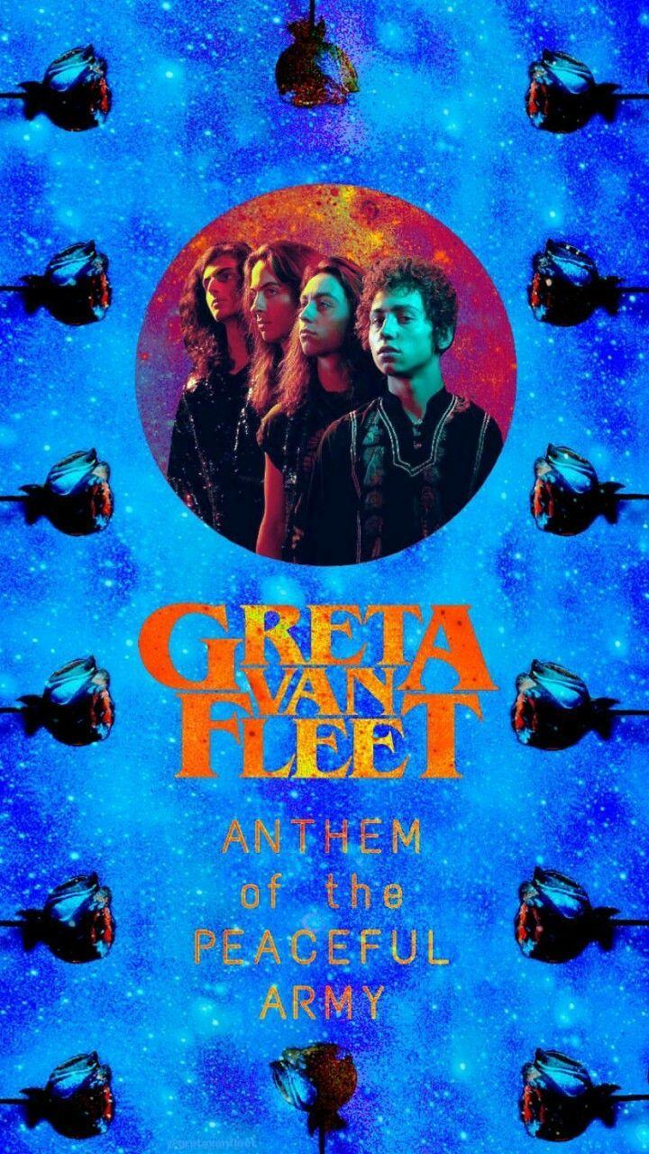 720x1280 Greta Van Fleet of the Peaceful Army Wallpaper. Band wallpaper, Rock n roll art, Cute wallpaper
