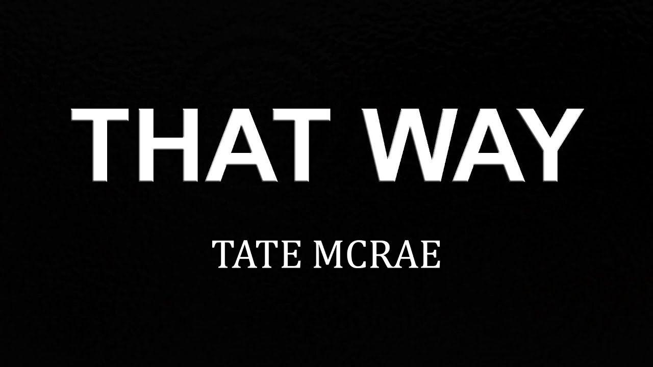 1280x720 Tate McRae Way (Lyrics) We say we're friends