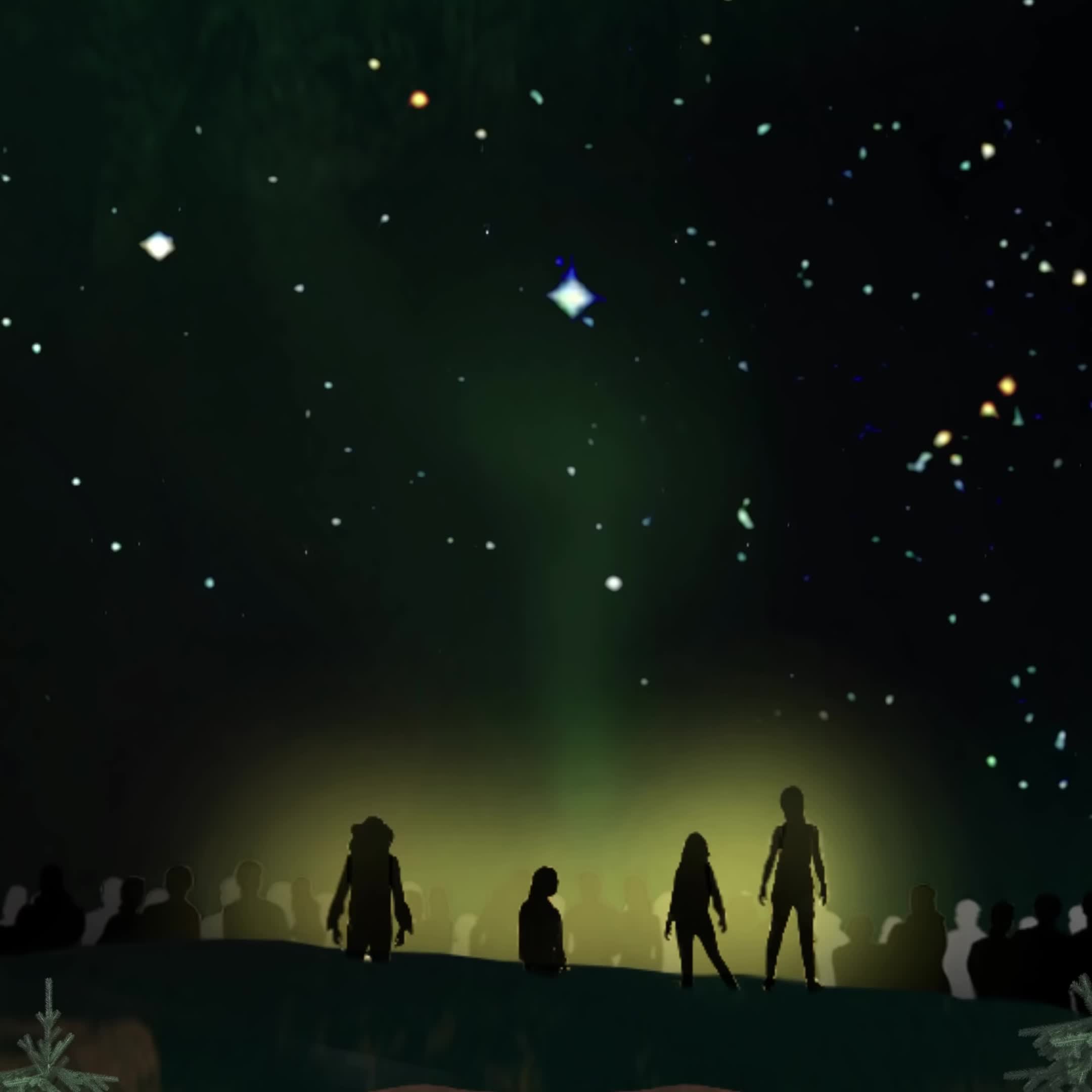 2160x2160 Greta Van Fleet Of The Peaceful Army Animation Clip GIF