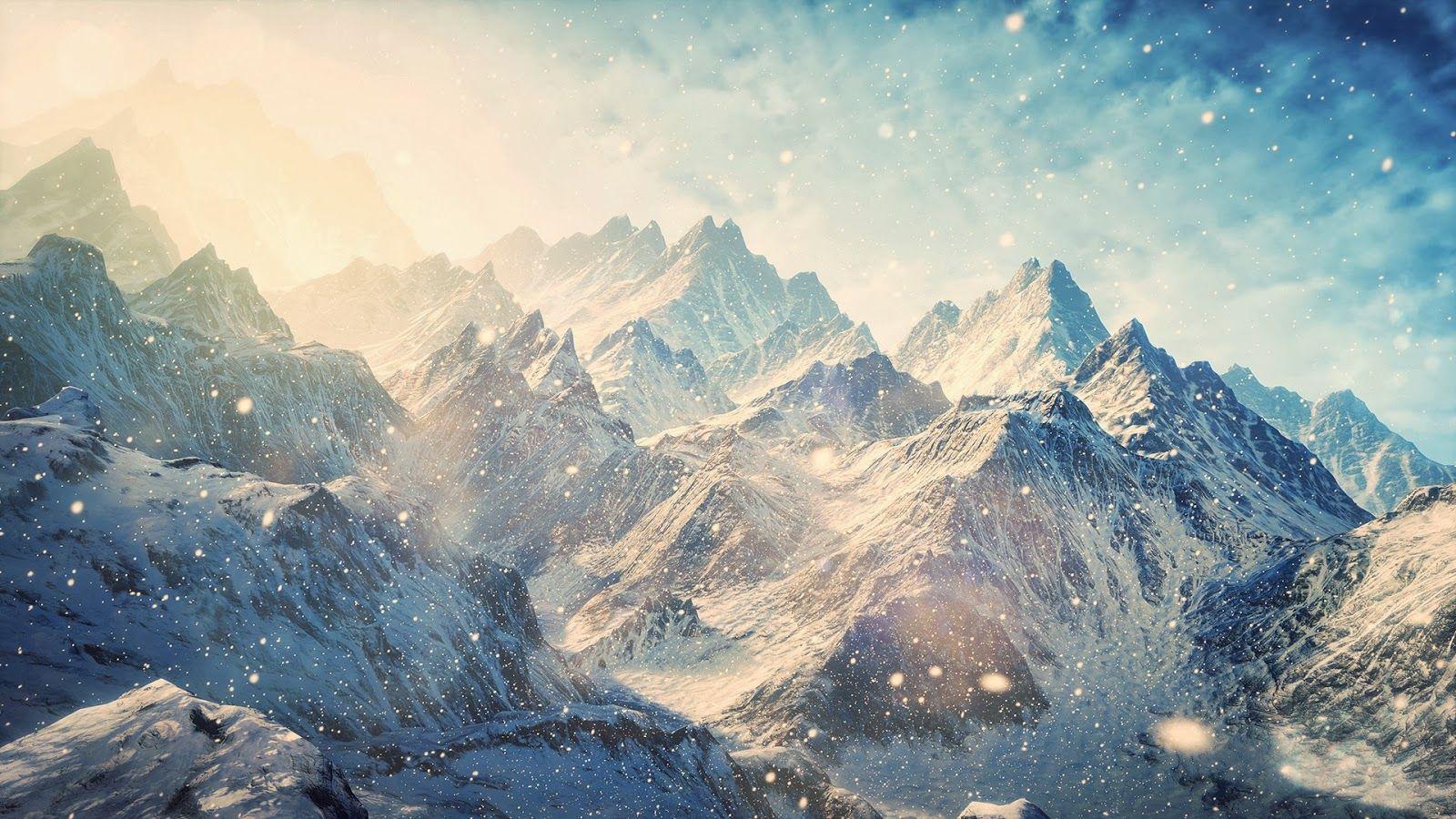 1600x900 Snow Mountain Wallpaper. iPhone 5s wallpaper, Winter wallpaper, Mountain wallpaper