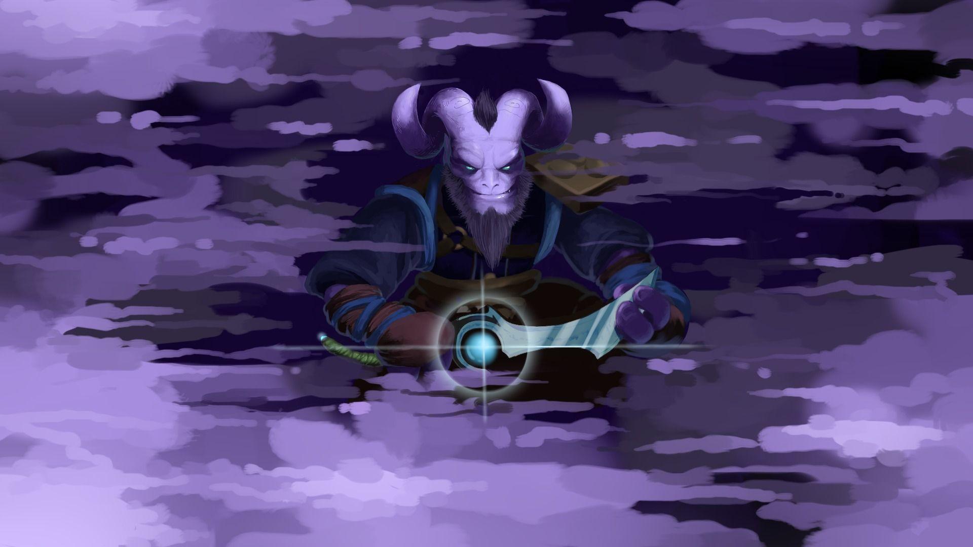 1920x1080 Download wallpaper art, horns, dagger, Dota Riki, Stealth Assassin, smoke bomb, section games in resolution 1920x1080