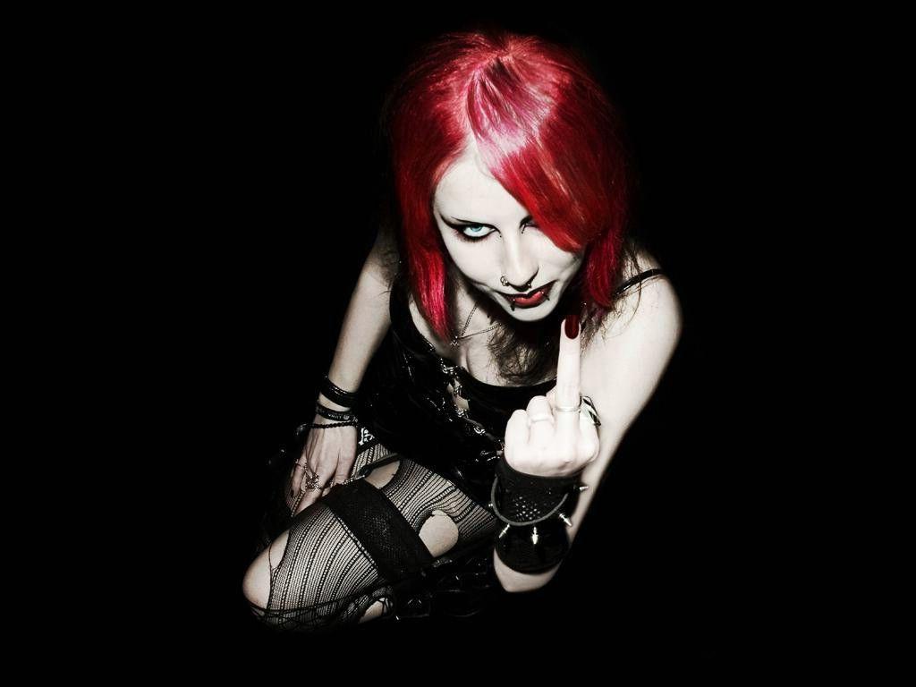 1024x768 Girls Hottest Wallpaper: Goth Wallpaper