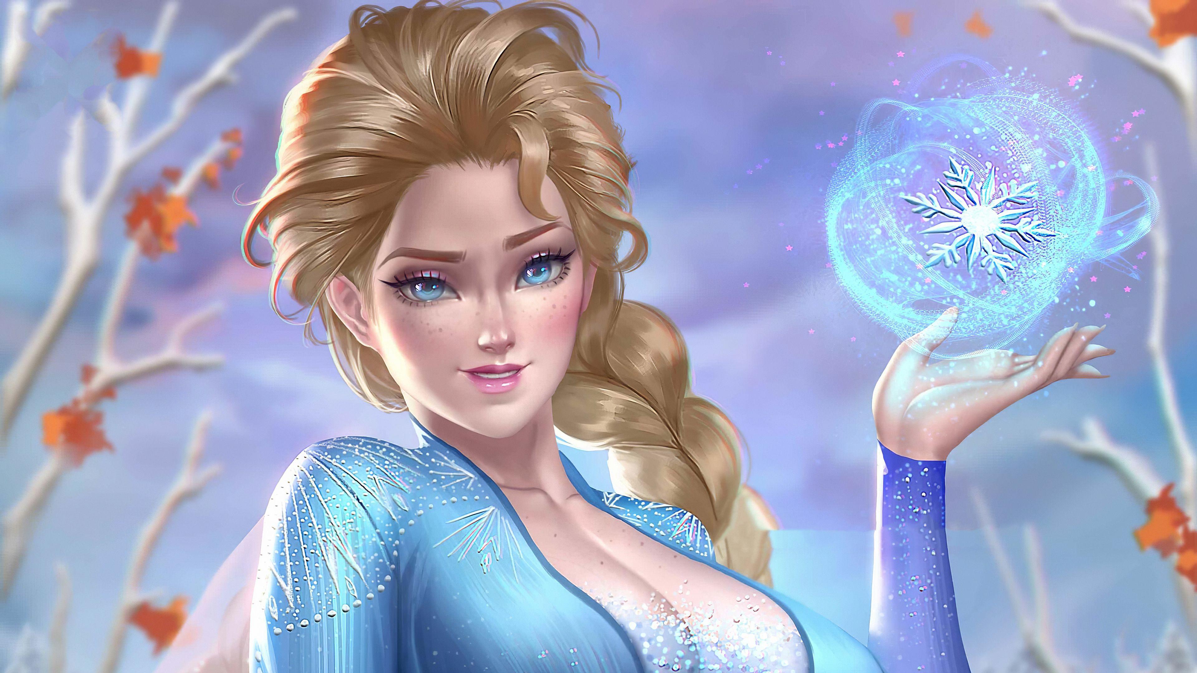 3840x2160 Snow Queen Elsa In Frozen 4k 1440x900 Resolution HD 4k Wallpaper, Image, Background, Photo and Picture