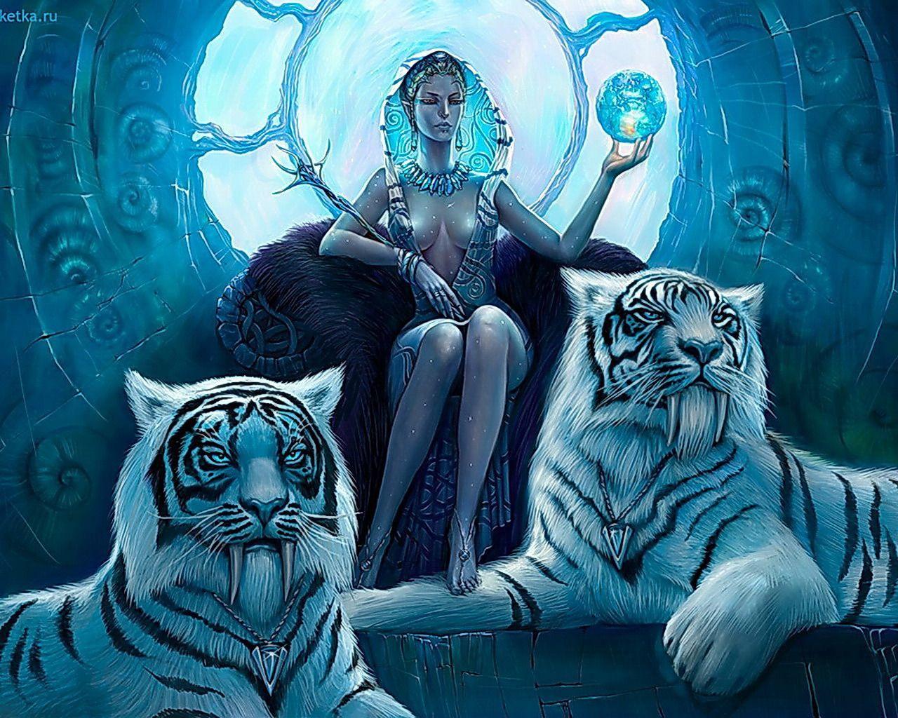 1280x1024 Snow Queen Computer Wallpaper, Desktop Backgroundx1024. Tiger art, Art, Artwork