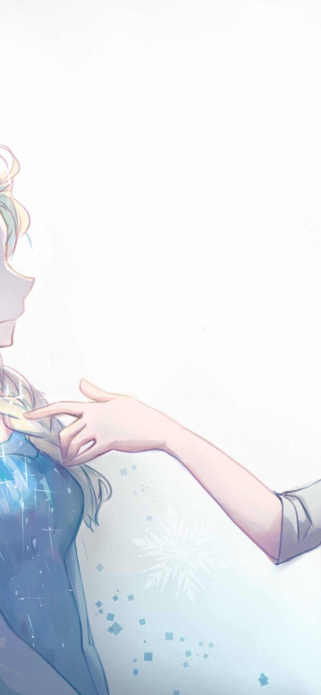1125x2436 Download 1125x2436 Frozen, Elsa, Anime Style, The Snow Queen Wallpaper for iPhone 11 Pro & X