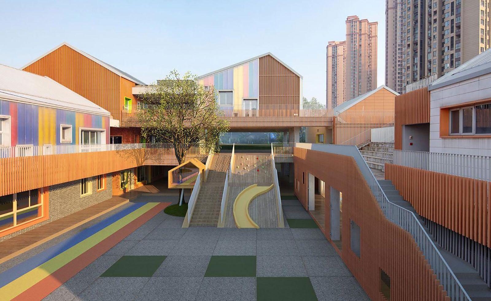 1600x981 Colourful kindergarten in Chongqing by Init Design Office. Wallpaper*