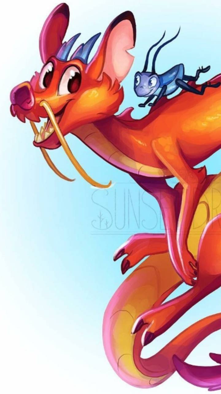 720x1280 Mushu and Cricket wallpaper