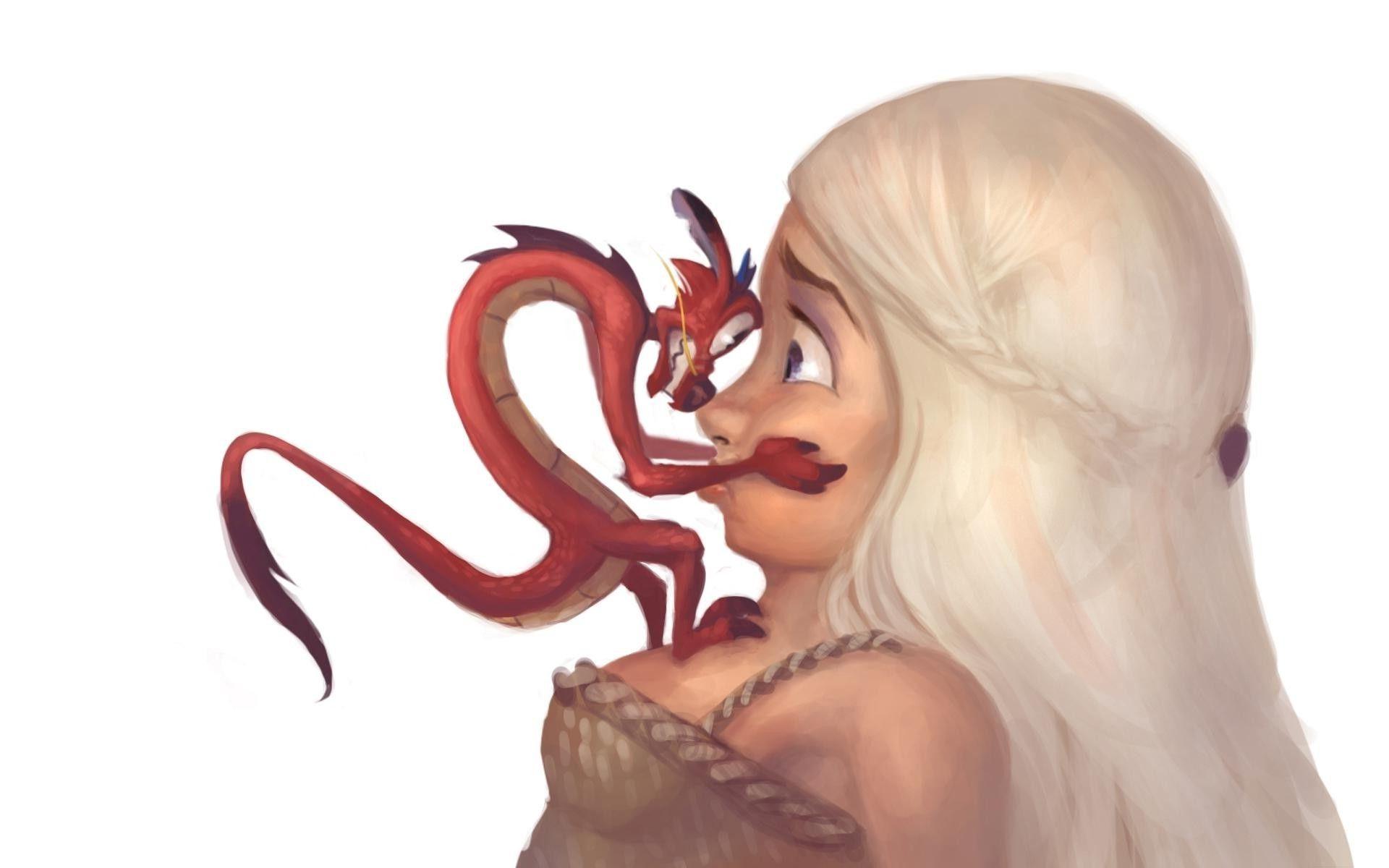 1920x1200 Disney, Mushu, Daenerys Targaryen, Mulan, Game Of Thrones, Crossover Wallpaper HD / Desktop and Mobile Background