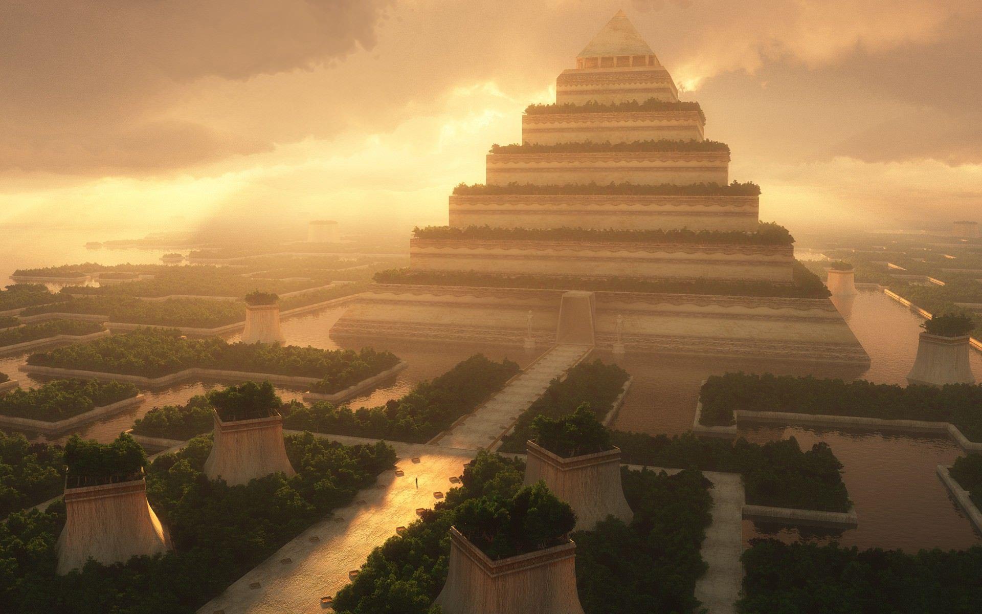 1920x1200 The Rise of Sarnai [19201200]. Gardens of babylon, Hanging garden, Ancient babylon