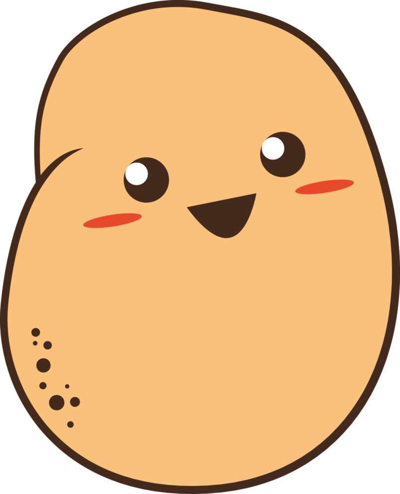 804x993 Kawaii Potato Wallpaper