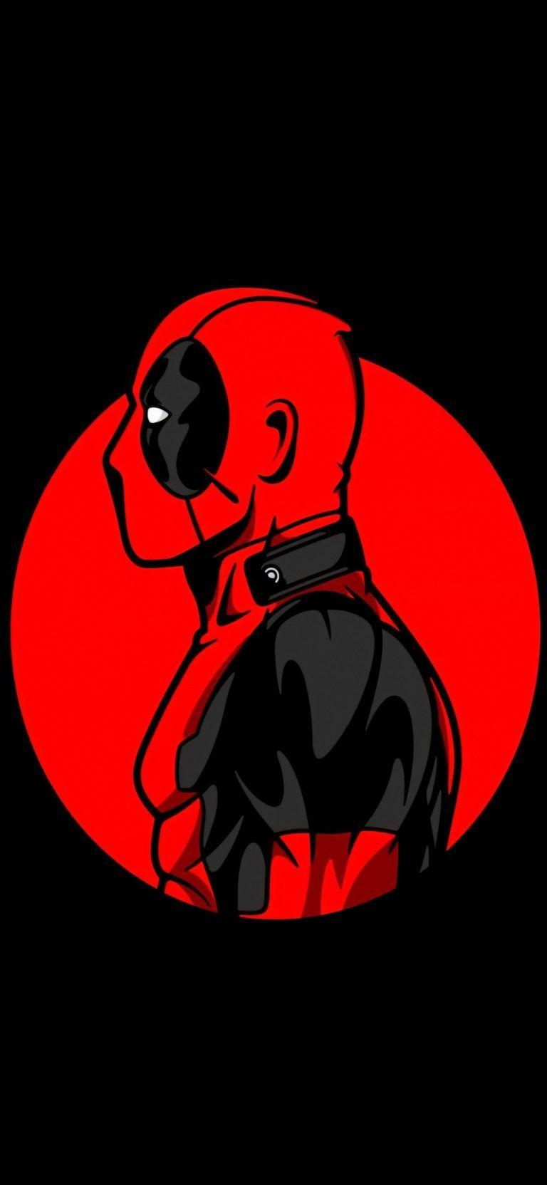 768x1664 Marvel's Deadpool Social Media Profile Wallpaper Download Free