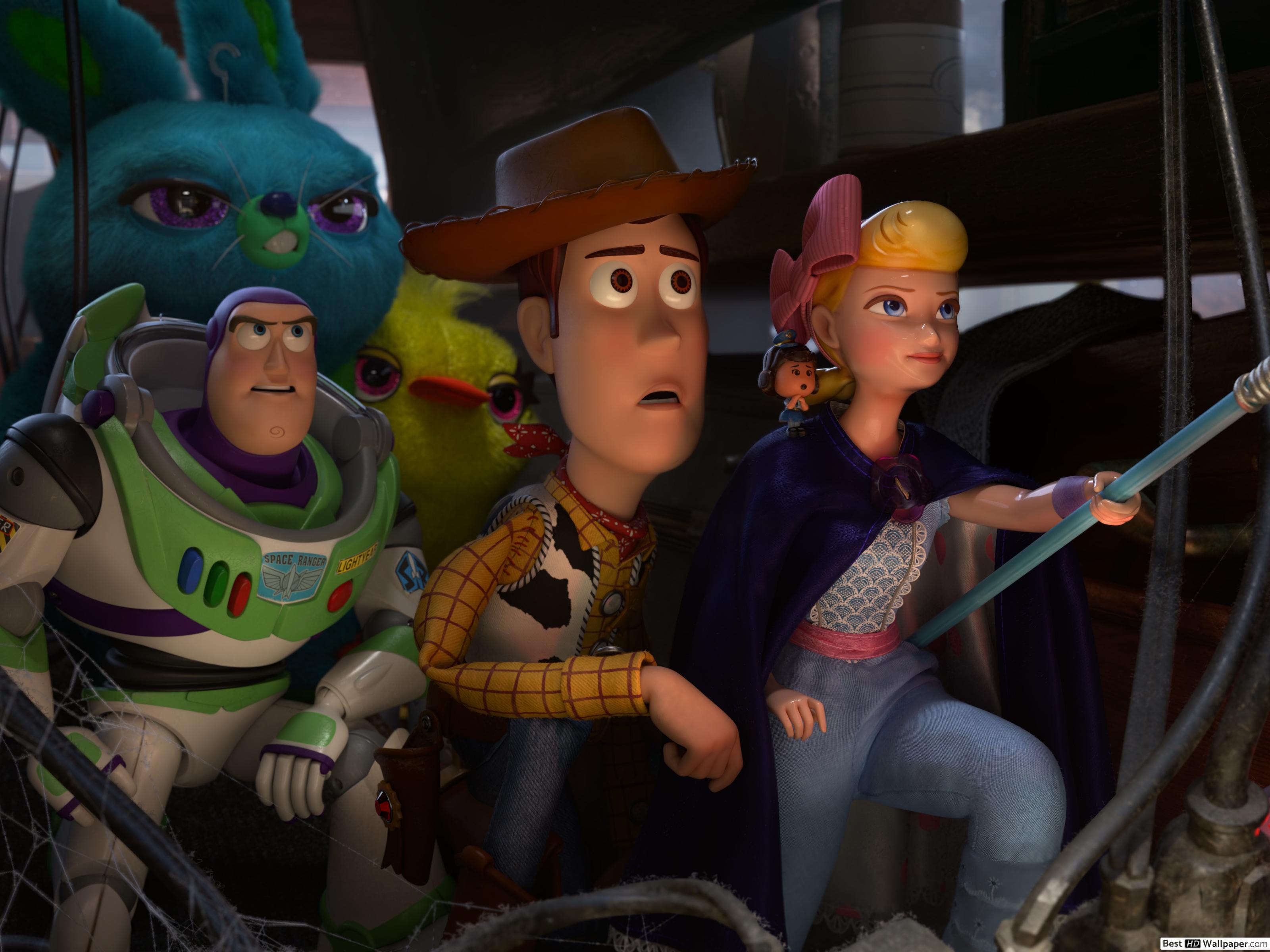 3200x2400 Toy Story 4, Ducky, Buzz Lightyear, Woody & Bo Peep HD wallpaper download