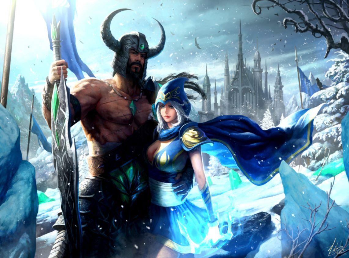 1142x846 Tryndamere And Ashe League Of Legends Fan Art Art Of And Tryndamere Fan Art