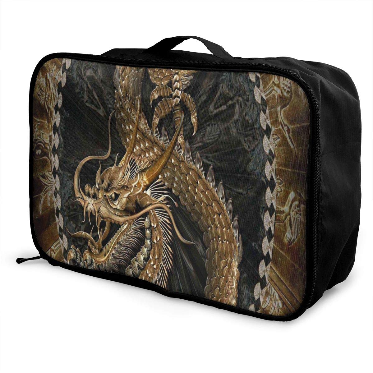 1200x1200 Amazon.com. Travel Bags Chinese Dragon Wallpaper Portable Handbag Fantastic Trolley Handle Luggage Bag